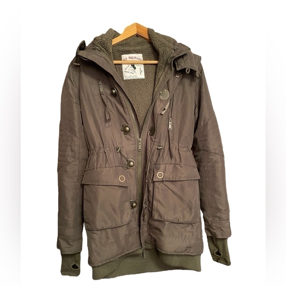 SLY Military Women’s Jacket 2 in 1 -Size Small Fleece Lining worn as Vest
